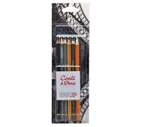 Crayons de dessin - CONTE A PARIS - Blister 6 crayons - Noir, Blanc - Mixte - Assortiment varié
