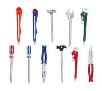 Crayons de forme matérielle - Ensemble de stylos à bille créatifs | Clé à pince à molette | Papier à lettre de dessin animé lisse | Nouveaux outils d'écriture pour pour l'art et le temps