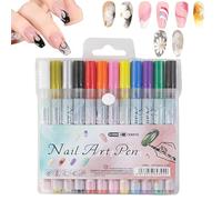 Crayons de gel de design d'ongle - stylos d'art de doodle fin avec flux de couleur uniforme, parfait pour les ongles décoratifs | Anniversaire, Noël, filles, accessoire de mode, manucure de bricolage,