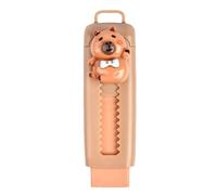 Crayons de gomme rétractables - Erasers de crayons push-pull mignons | École de caoutchouc amusante fournit des dessins de dessins animés Capybara, ensemble de papeterie créative pour l'écriture, le d
