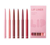 Crayons de maquillage mats, outil de contour anti-taches, 6 crayons imperméables, bâtons de couleur longue tenue avec texture lisse | Kit de crayon à lèvres imperméable 6X, pour femmes, professionnell