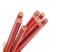 Crayons de menuisier rouges - 20 crayons de menuisier pour menuisiers constructeurs de bricolage menuisiers bois épais noyau rond recharge rouge 17,5 cm, 0,3 kg