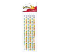 Crayons de Papier - CYP - Pokémon Pikachu - Lot de 6 - HB - Avec Gomme - Pour Enfants