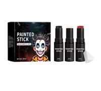 Crayons de Peinture Corporelle, Crayon de Maquillage de Clown | Crayon de Maquillage pour le Visage, Maquillage d'Halloween, crayon de Maquillage Lumineux pour les Paupières, Longue Tenue
