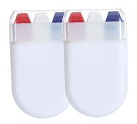 Crayons de peinture pour le visage, 2 pièces, ne se décolorent pas, rouge, blanc, bleu, bâtons de peinture portables pour défilé sportif