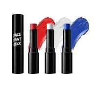 Crayons de peinture pour le visage - Imperméables et résistants à la transpiration - Rouge blanc bleu patriotique - Pour jeux, fêtes, stade, écoles, fans