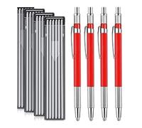 Crayons de soudeur avec recharges, porte-mines, stylo de dessin d'ingénierie, marqueur de soudure pratique pour le soudage du travail du bois