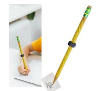 Crayons de TDAH, crayons filetés, stylo d'écompression en forme de D en forme d'écriture, crayons en bois lestés pour enfants et adultes, pour la concentration, l'anxiété, le stress (jaune, 1 pièce)