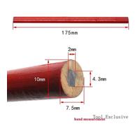 Crayons De Travail De Calcul De Charpentier Avec Échelle,Plomb Noir,Outil De Menuisier De Bricolage,Bleu,Rouge,Marqueur De Palissade,10 Pièces - Type 10pcs