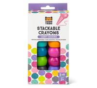 Crayons empilables - TIGER TRIBE - COOL KIDS PROJECT - couleurs acidulées - lavables - sans odeur