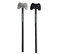 Crayons en bois de marque Puckator modèle Stylo avec butée en PVC - Game Over