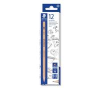 Crayons en bois de mine de graphite naturel Staedtler de qualité, paquet de 12,