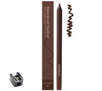Crayons Eye-liner Occasionnels,Duo Eye-liner Waterproof 24h, Résistant à la Transpiration,Crayon Yeux Aiguisable, Eyeliner Systémique,Crayon Gel Eyeliner Lisse,Ne Bave Pas (Chocolate)