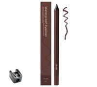 Crayons Eye-liner Occasionnels,Duo Eye-liner Waterproof 24h, Résistant à la Transpiration,Crayon Yeux Aiguisable, Eyeliner Systémique,Crayon Gel Eyeliner Lisse,Ne Bave Pas (Plum)