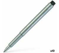 Crayons-feutres Faber-Castell Pitt Artist Metallic argent (10 pièces)