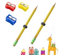 crayons filetés, stylo de décompression d'écrou crayons filetés en bois soulagement l'anxiété, calmant, silencieux pour adultes, étudiants, école, travail,outil portable avec prise ergonomique (5pc)