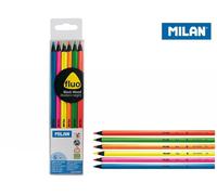 Crayons fluorescents triangulaires MILAN - 6 couleurs qui transformeront tout travail en un festival coloré de créativité ! Idéal pour le dessin et le coloriage des enfants et des adultes.