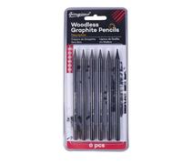 Crayons Fusain,Fusain Noir,Crayon de Charbon,6 Pièces Crayon de Croquis,Set Crayon Charbon,Crayons de Fusain idéal pour des Dessins impressionnants,Parfait pour Débutants, Professionnels et Artistes