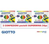 Crayons Giotto Supermina De 24 Couleurs 3,8MM 3 Boîtes 2358.00 Fila -nuovo-it
