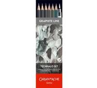Crayons graphite - Aquarellable - Coffret 6 crayons + pinceau à eau - Carand' Ache G
