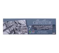 Crayons graphite - Dessin - Cretacolor - Monolith Graphite - Boîte de 7 pièces