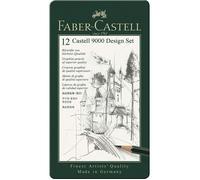 Faber-Castell 119064 Set Design de 12 crayons graphite CASTELL 9000