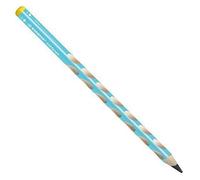 STABILO Crayon graphite ergonomique EASYgraph – Lot de 6 HB bleu clair – Gaucher