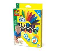 Crayons gras - SES CREATIVE - Mes premiers crayons gras - Incassables - Sans colorant - Faciles à nettoyer