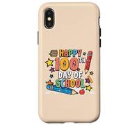Crayons « Happy 100th Day of School » - 100 Jours - pour Hommes, Femmes, Enfants Coque pour iPhone X/XS