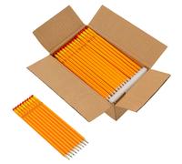 Crayons HB Jaune Bois de peuplier solide en graphite d'écriture bois vidaXL vida