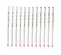 Crayons Multi-usages Blancs à Disparition Haute Température 12 Pièces | Recharge pour Marquage Textile, Corps en Plastique, Lot de 12, Usage Simple et Cassure Réduite
