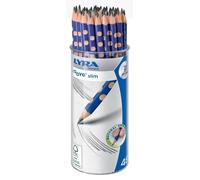 Pot de 48 crayons graphite triangulaires Groove Slim avec grip zone gauchers et droitiers mine HB