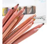 Crayons Pastel Doux Professionnels 12 Pièces, Crayon De Couleur Pastel Teinte Peau De Bois