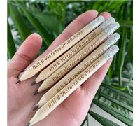 Crayons Personnalisés En Bois Gravé, Cadeau Pour Invités, Fête, Faveurs De Mariage, Cadeau Pour Invité, Cadeau De Fin D'études, Cadeau D'anniversaire, Cadeau De Mariage Pour Fête Prénatale(50pcs)