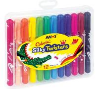 Crayons rotatifs Silky Twisters AMOS 12 couleurs