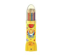 Crayons triangulaires 24 couleurs KEYROAD tube métal rocket p12 prix