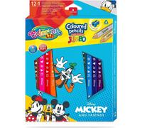 Crayons triangulaires Jumbo 13 couleurs Mickey et ses amis Colorino
