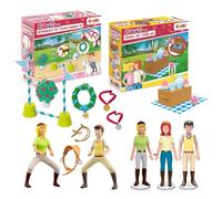 CRAZE Bibi & Tina : lot Grand Coffret de Jeu avec Figurines et Accessoires | Coffret complet comprenant 5 figurines, un kit de pique-nique et de remise des prix