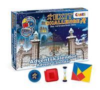 CRAZE Calendrier de l'avent 2021 EXIT CHALLENGE Escape Game Enfant Jeu de Plateau Calendrier Jeux de société Jouets d'éveil 24 Enigmes 24720 | Langue Allemande