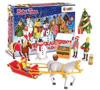 CRAZE Calendrier de l'Avent 2022 Jouet Bibi & Tina Calendrier de l'Avent Enfant Figurine Chevaux Poney Cadeaux de Noël pour Les Filles & Les Garcons 33340
