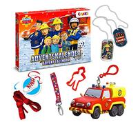 CRAZE Calendrier de l'Avent Jouet SAM LE POMPIER, Calendrier de l'avent Garcon avec Camion pompier & Figurines pour enfants