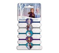 CRAZE - Chouchou Cheveux Fille La Reine des Neiges 2, Petit Elastique Bebe, Accessoire Deguisement Princesse Disney, Elsa, Olaf Et Anna, Élastique Doux