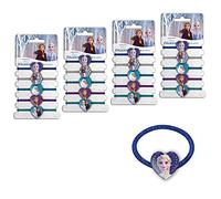 CRAZE Crazy Frozen 29626 Lot de 2 élastiques XL pour Fille 20 Bandeaux Enfants, Accessoires pour Cheveux