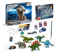 CRAZE DINOREX Calendrier de l'Avent Jouet Dinosaure, Calendrier de l'avent enfant avec Figurine de Dinosaures et accessoires