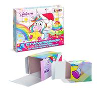 CRAZE DIY UNICORN Calendrier de l'Avent vide Calendrier de l'avent à remplir soi-même Motif Licorne Calendrier de l'avent 2022 Fille & Garçon 25321