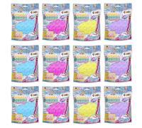 CRAZE Fluffy Mellow Pack de 12 - Pâte à Modeler Ultra Moelleuse, 12x 25g de pâte à Modeler Fluffy pour Enfants dans Un Sachet refermable, 4X Variantes de Couleurs