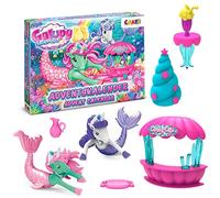 CRAZE GALUPY MERMAID Calendrier de l'Avent Fille avec Licorne Jouet, Calendrier de l'Avent Enfant avec Figurines Licorne à nageoire de Sirène