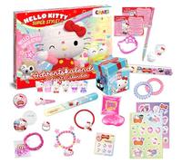 CRAZE HELLO KITTY Calendrier de l'Avent Jouet, Calendrier de l'avent enfant avec 6 Figurines Hello Kitty, accessoires pour l'école et bijoux pour enfants
