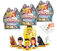 CRAZE INKEE BIBI & TINA Set de 3 Boules de Bain ensorcelée Bombe de Bain avec surprise à l'intérieur Jouet Bain Bébé Boule de bain 1x Tampon Bibi & Tina inclus Bain moussant enfant 29466