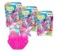 CRAZE INKEE Bombe de Bain enfant GALUPY MERMAID Boule de bain avec Jouets de Bain Pack de 3 Bombes de bain Bain moussant enfant Jouet Bain bébé 42496